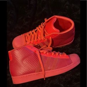 Adidas Hightop Shell Toe Red